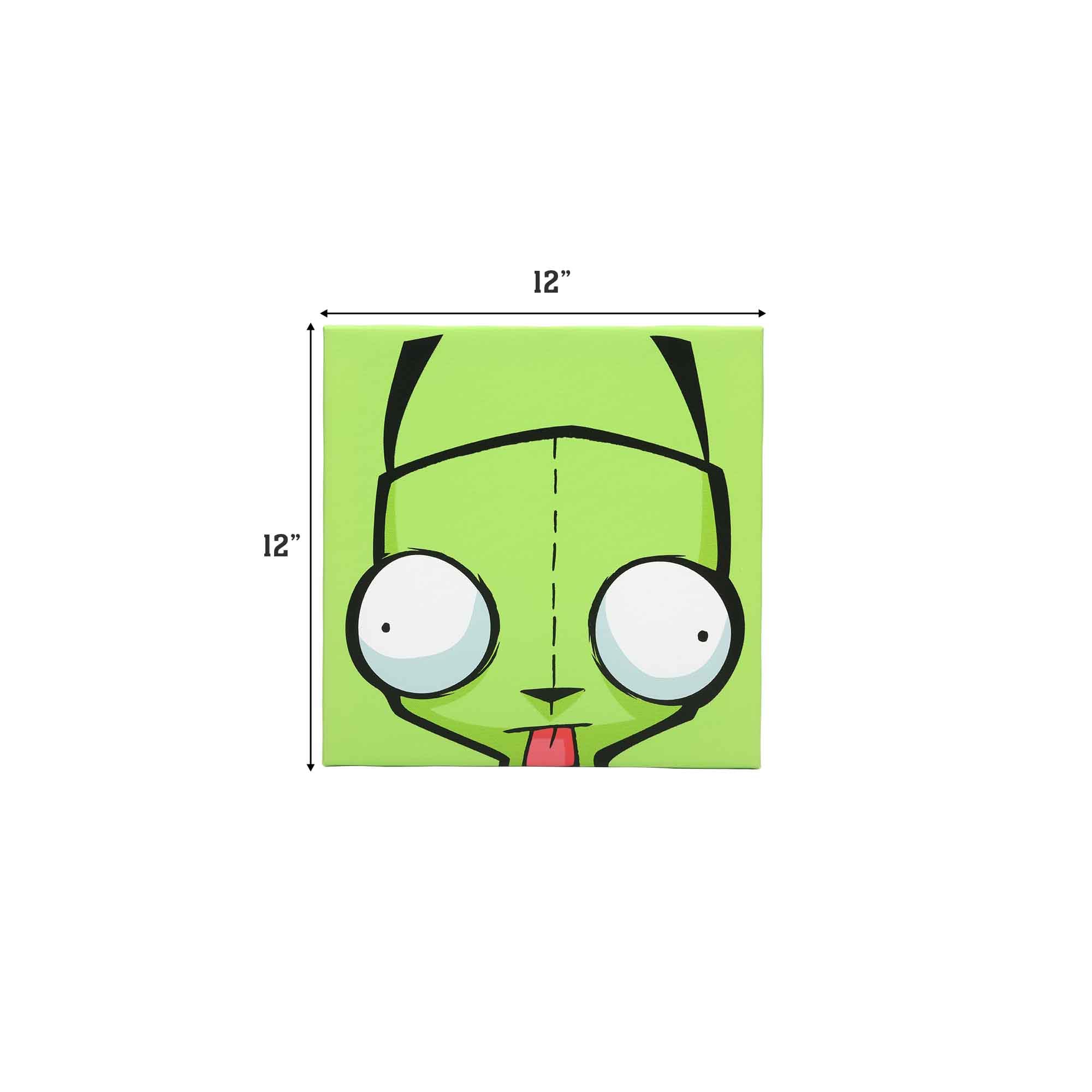Open Road Brands Invader Zim Gallery Wrapped Canvas Wall Art - Fun